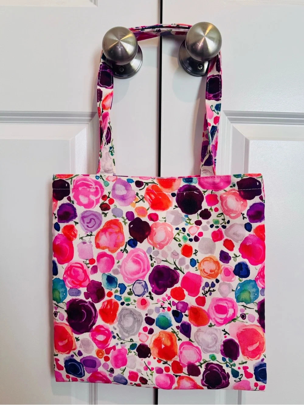 kate spade Floral Multicolor Canvas Tote - Pink, Purple, Orange, Blue